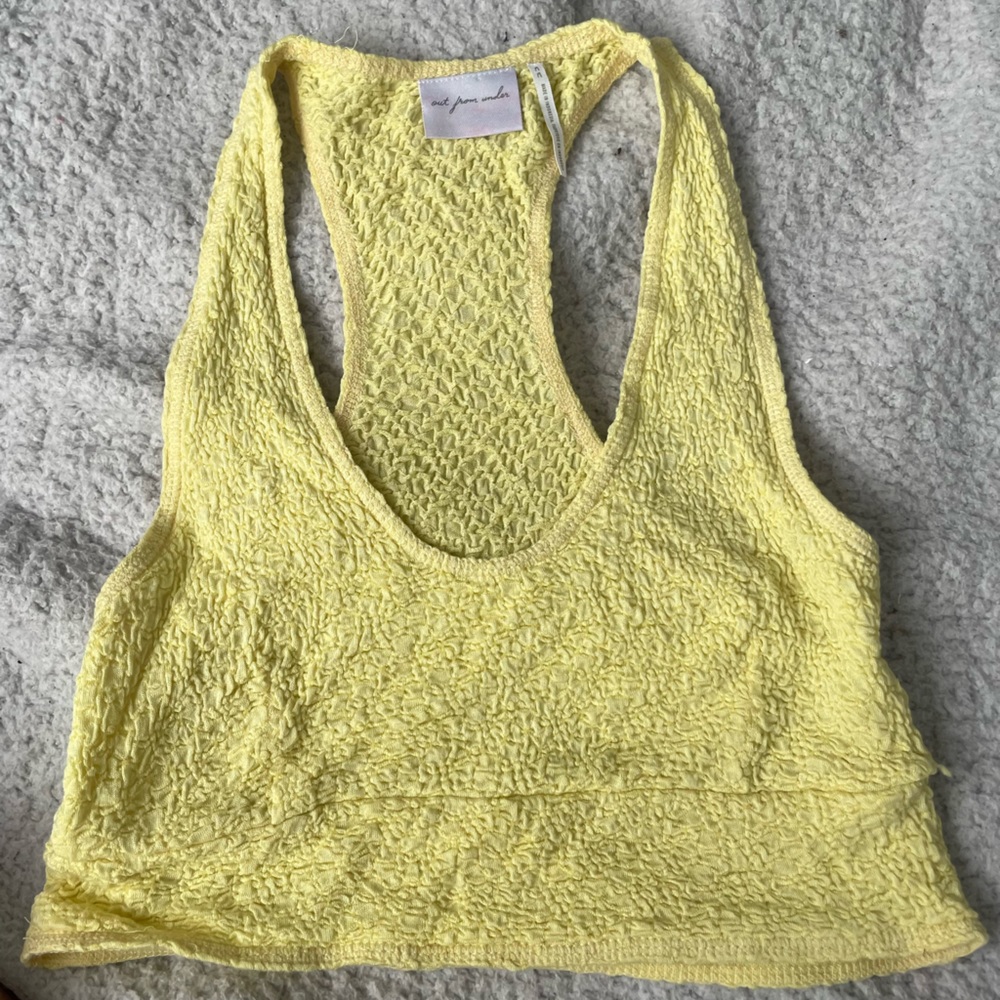 Urban outfitters out from under yellow crop top